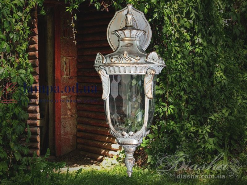 Садово-парковый светильник Diasha DJ004-S-W1 WH E27, 60W, IP40, белый с патиной, классический стиль для наружного освещения DJ004-S-W1 WH фото