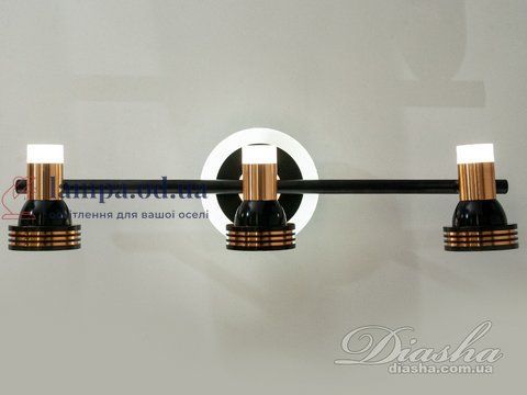 Подсветка для зеркал Diasha 5879/3, 16W, светодиодная, металлический каркас, поворотный механизм, современный стиль 5879/3 фото