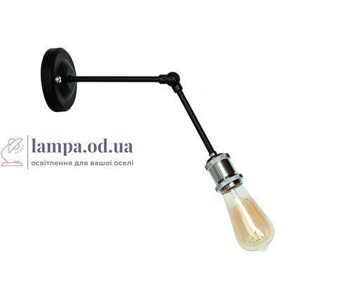 Настенное бра Levistella 752WR1101-1, E27, черный, хромированный патрон, современный стиль для дома LVS04425 фото