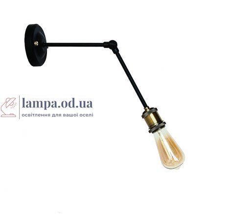Настенное бра Levistella 752WK1103-1, E27, 60W, черный с бронзовым патроном, современный стиль для дома LVS04313 фото