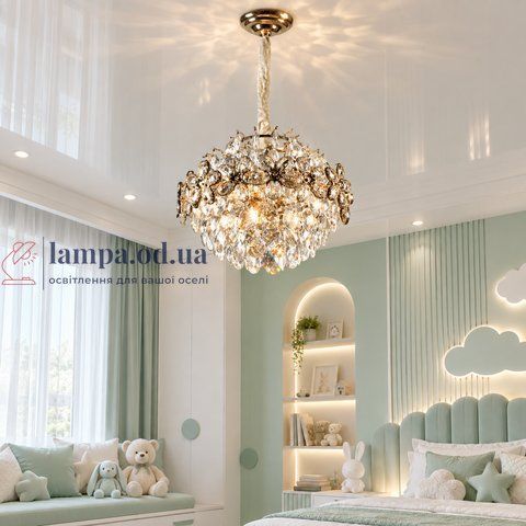 Кришталева люстра Splendid Ray L9069/500/8 (Golden), 8&times;E14, 10-18 м&sup2; 30439654 фото