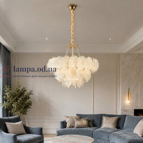 Декоративна підвісна люстра Splendid Ray L5770-500/6 (FGD), золото, 6 ламп E14, від 10-18 м&sup2; 30438318 фото