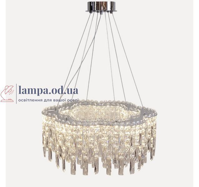 Підвісна світлодіодна кришталева люстра Artlight 8635/600CH, хром, 81 Вт, від 12-20 м&sup2; 8635/600CH фото