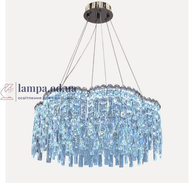Підвісна світлодіодна кришталева люстра Artlight 8635/600CH, хром, 81 Вт, від 12-20 м&sup2; 8635/600CH фото
