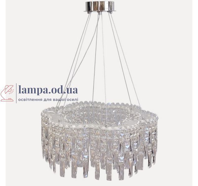 Підвісна світлодіодна кришталева люстра Artlight 8635/600CH, хром, 81 Вт, від 12-20 м&sup2; 8635/600CH фото