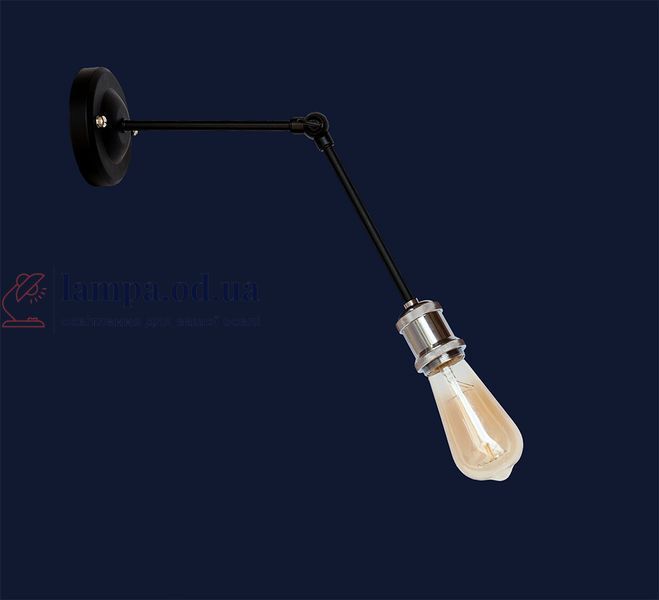Настенное бра Levistella 752WK1101-1, E27, 60W, черный, хромированный патрон, современный стиль для дома LVS04311 фото