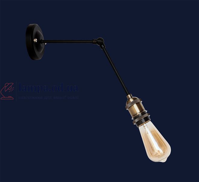Настенное бра Levistella 752WK1203-1, E27, 60W, черный с бронзовым патроном, современный стиль для дома LVS04319 фото