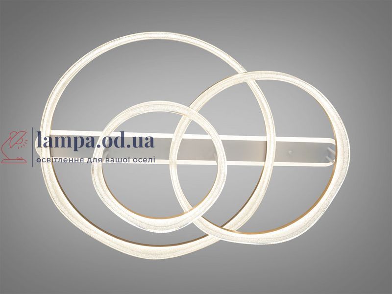 Стельова LED люстра Diasha MX86672/400+800+600CG шампань 170W 3 кільця з пультом MX86672/400+800+600CG фото