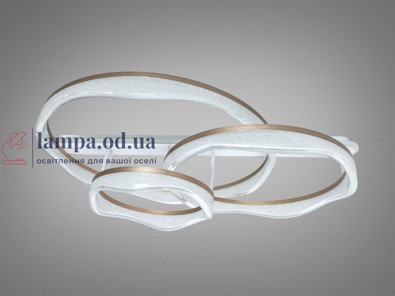 Стельова LED люстра Diasha MX86672/400+800+600CG шампань 170W 3 кільця з пультом MX86672/400+800+600CG фото