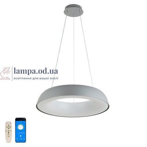 Люстра стельова LED Levistella 797MD6018 (480) DGY, 70W, 480х90 мм, три режими світла, пульт, сучасний стиль LVS5409 фото