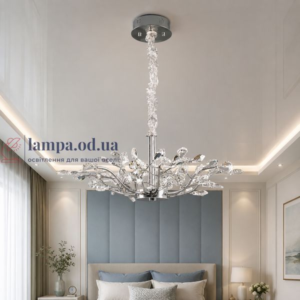 Шикарна кришталева Led люстра L2503/890/64 (SL) 30434710 фото