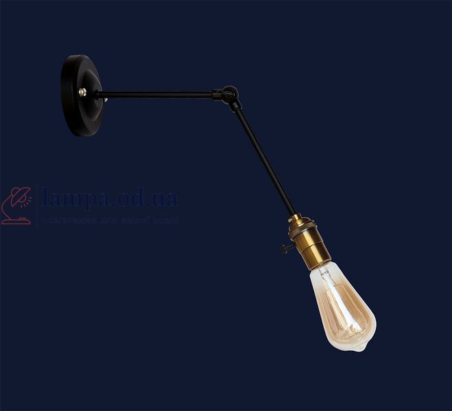 Настенное бра Levistella 752WK1902-1, E27, 60W, черный с золотым патроном, современный стиль для дома LVS04342 фото