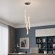 Каскадна хромована LED люстра Artlight 625/3CH на 3 фігурні кришталеві підвіси 42W 625/3CH фото 1