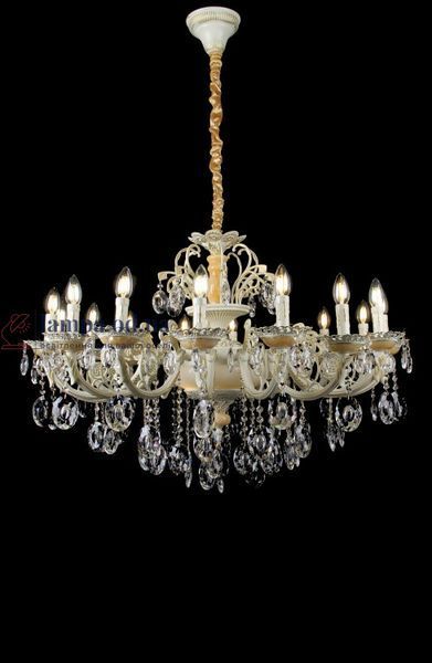 Люстра свеча LED Splendid Ray L05241/16+2P, 18 ламп, E14, белая/золотая/коричневая 30334098 фото
