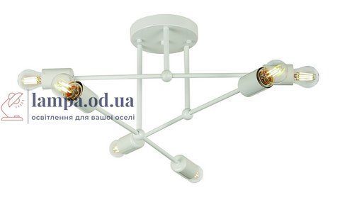 Потолочная люстра Levistella 761JX06-6 WH, E27, белая, металл, современный дизайн LVS2131 фото