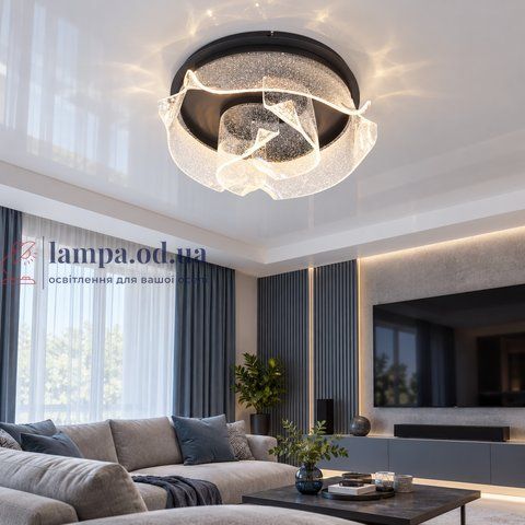 Стельова LED люстра Artlight TT5009/640C-BK, 56 Вт, чорна, 53,5 см TT5009/640C-BK фото