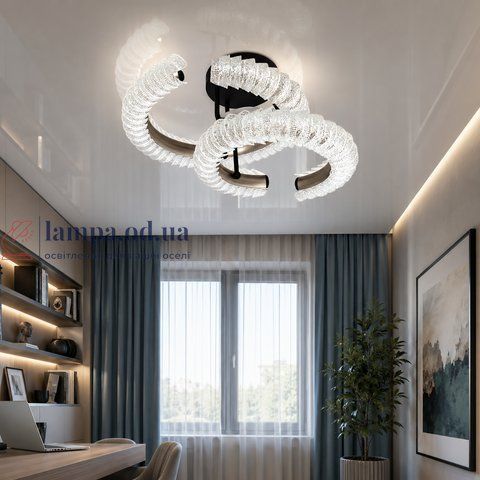 LED люстра Diasha 2509/500+400BK с пультом и декоративной подсветкой 2509/500+400BK фото