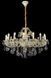 Люстра свеча LED Splendid Ray L05241/16+2P, 18 ламп, E14, белая/золотая/коричневая 30334098 фото 4