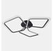 Черная потолочная LED люстра с 3 геометрическими контурами Artlight 2406-3L-BK 2406-3L-BK фото 2