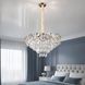 Круглая золотая подвесная люстра с хрустальным декором Splendid Ray L2216/500*H270/9, 50 см на 9 ламп E14 30438233 фото 1