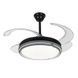 Люстра вентилятор LED Levistella 7943070 (48) BK, 80W, 1200 мм, чорний, сучасний стиль з пультом, регульована температура світла LVS5209 фото 2