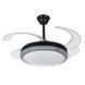 Люстра вентилятор LED Levistella 7943070 (48) BK, 80W, 1200 мм, чорний, сучасний стиль з пультом, регульована температура світла LVS5209 фото 1