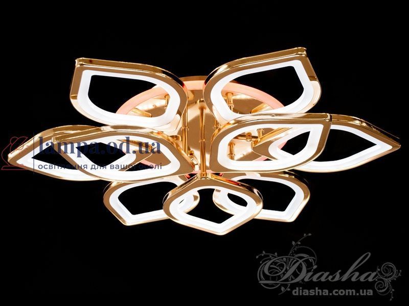 Світлодіодна люстра Diasha 8073/6+3G LED 3color dimmer 8073/6+3G LED 3color di фото