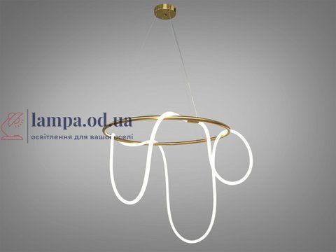 Люстра світлодіодна Diasha Y2101-800GD, 32 Вт, золота, регульована висота, для коридору та вітальні Y2101-800GD фото