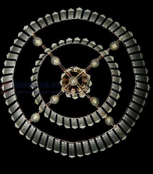 Люстра кришталева Splendid Ray LGH90351/9, 9 ламп, золото, білий, метал, кришталь, 32 см, сучасний стиль для дому 30429958 фото