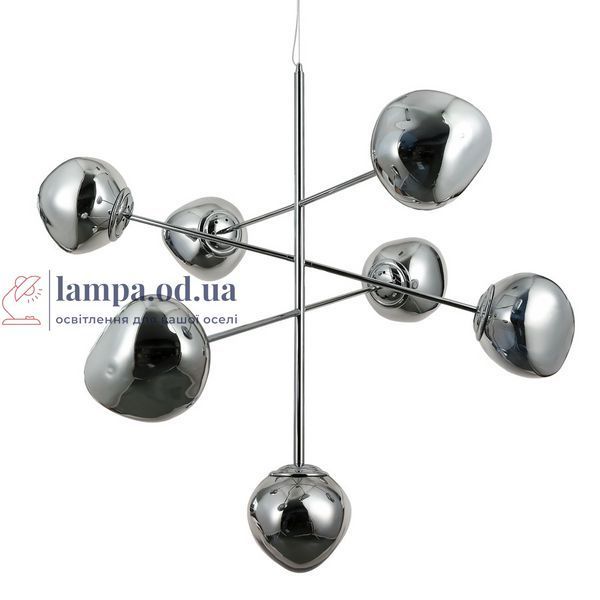 Люстра стельова Levistella 793CH01-7 CH (180) E27, 7 ламп, хром, акрил, сучасний стиль LVS5962 фото