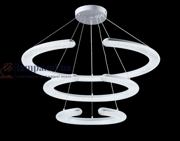 Светодиодная люстра Splendid Ray L110/800+600+400/3 LED, 100W, белый, металл, современный стиль 30432374 фото