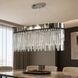 Подвесная люстра Artlight P809/800L CH на 10 ламп E14 с овальным хромированным корпусом P809/800L CH фото 1