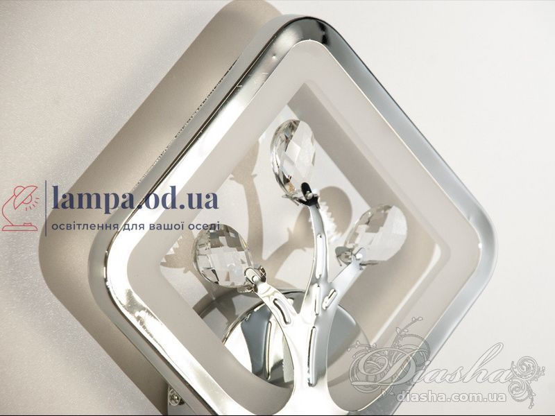 Світлодіодне бра Diasha 8157/1HR 15W хром сучасний дизайн 8157/1HR фото