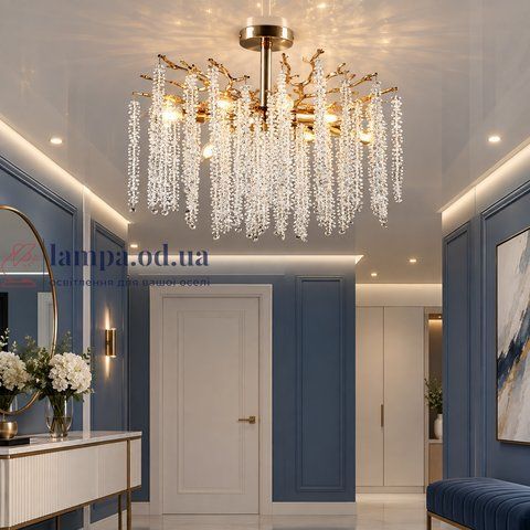 Хрустальная люстра Глициния Splendid Ray LP8078/D600/8 (FGD), 8&times;E14, 13-20 м&sup2; 30439883 фото