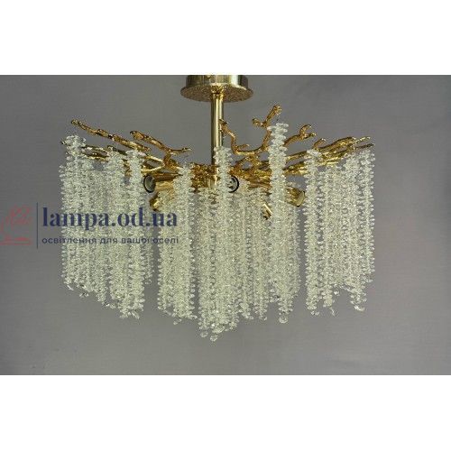 Люстра гліцинія Linisoln 8078-600 C CH/FG Стельова 8078-600 C CH/FG Стельо фото