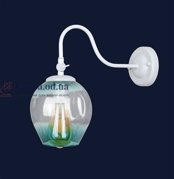 Настенное бра Levistella 756WPR0231F3-1 WH+BL, E27, 1 лампа, белый и голубой, современный стиль LVS3380 фото