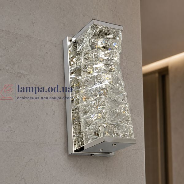 Світлодіодне настінне бра Artlight 88031/290WCH, 19 Вт, хром та прозоре скло 88031/290WCH фото