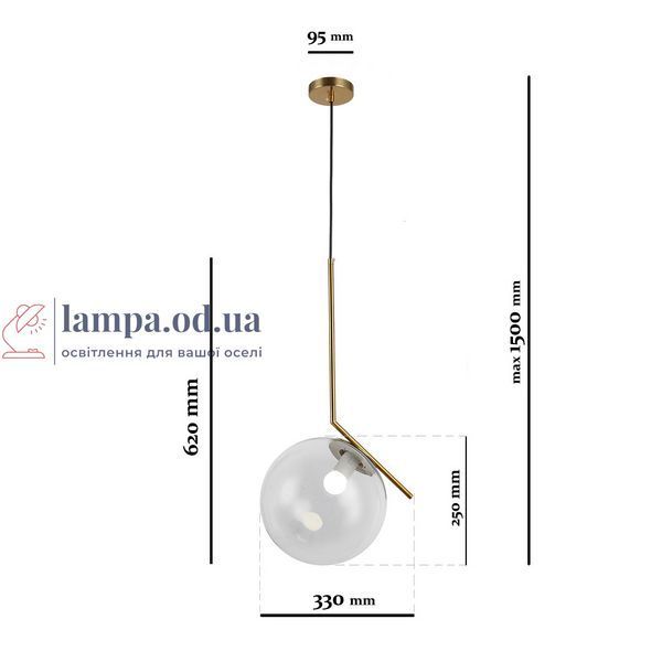 Подвесной светильник Levistella 9163816-1 BRZ+CL, бронзовый металл, современный стиль для дома LVS3746 фото