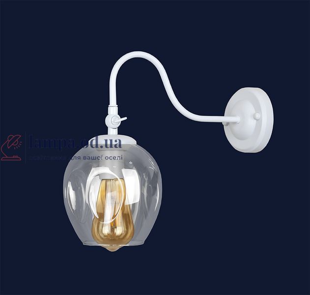 Настенное бра Levistella 756WPR0231F3-1 WH+CL, E27, 40W, белый и прозрачный, современный стиль LVS3379 фото