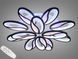 Люстра стельова LED Diasha 8090/8+4BK, 190W, 4100K, чорний метал, сучасний стиль для дому 8090/8+4BK LED 3color d фото 1