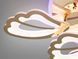 Изящная потолочная LED-люстра с пультом Diasha 8166/6+3G золото, 9 модулей, 140Вт, 75 см, до 20 м&sup2; 8166/6+3G LED 3color di фото 6
