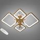 Стельова LED-люстра Diasha 8157/2+2G 83W, 68&times;49&times;12 см, 3 кольори світла, золото 8157/2+2G LED 3color di фото 1