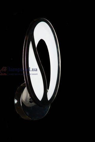 Бра настінне LED Splendid Ray BK208/1, 1 лампа, чорний/білий, сучасний стиль для дому 30398267 фото