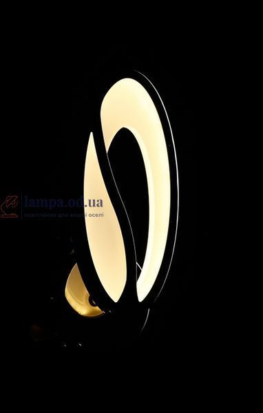 Настенное бра LED Splendid Ray BK208/1, 1 лампа, черный/белый, современный стиль для дома 30398267 фото