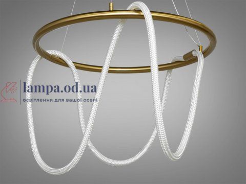 Люстра стельова LED Diasha 9752-D600GAB Мотузка 32W, бронза, мінімалізм для спальні та коридору 9752-D600GAB фото