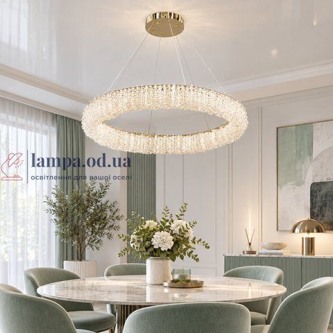 Велика кришталева LED люстра ArtLight 505/800GD, 103 Вт, золото, 81 см, 20-30 м&sup2; 505/800GD фото