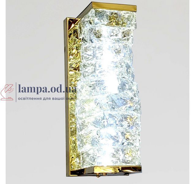 Світлодіодне настінне бра Artlight 88031/290WGD, 19 Вт, золото та прозоре скло 88031/290WGD фото