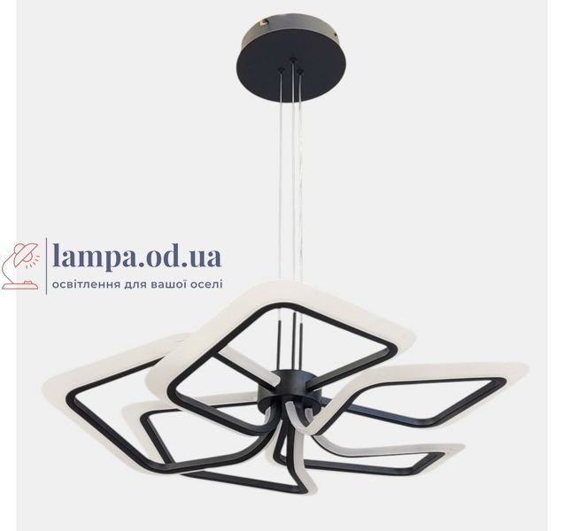 Черная компактная LED люстра с 5 подвесными рамочными элементами Artlight 2406-5DS-BK 2406-5DS-BK фото