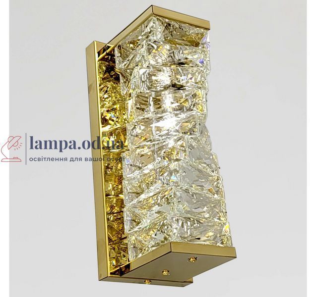 Світлодіодне настінне бра Artlight 88031/290WGD, 19 Вт, золото та прозоре скло 88031/290WGD фото