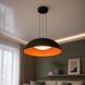 Стильна підвісна LED-люстра Levistella 781PL3953 (600) BK+ORANGE чорна з жовтогарячим 46W LVS6577 фото 1